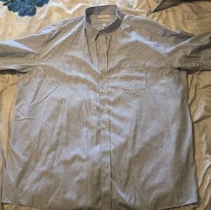 Roundtree & Yorke Blue Striped Shirt